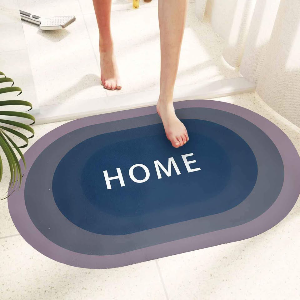 AquaGrip™ - Alfombra de Baño Absorbente y Antideslizante