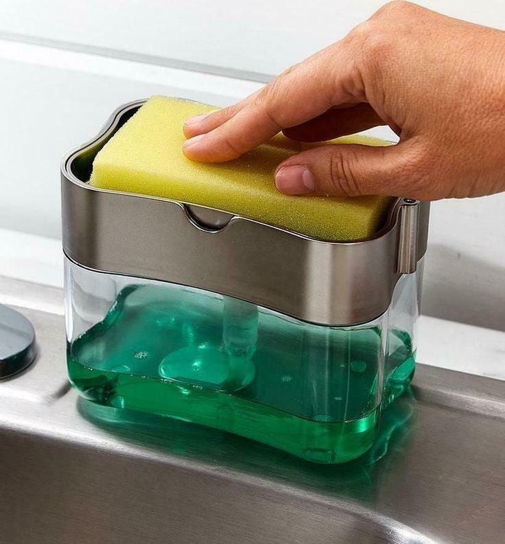 PumpWash – Dispensador de Jabón para Esponja 2 en 1